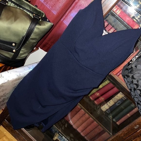 Navy blue mini dress - Picture 1 of 4